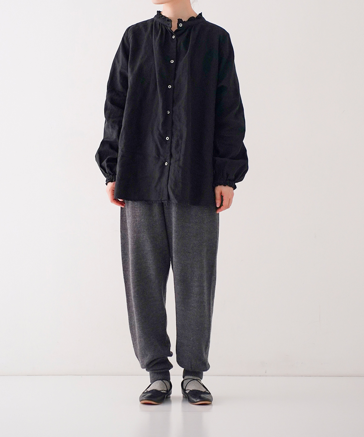 フェーデッドリネンウールニットパンツ｜nest Robe / CONFECT ONLINE SHOP