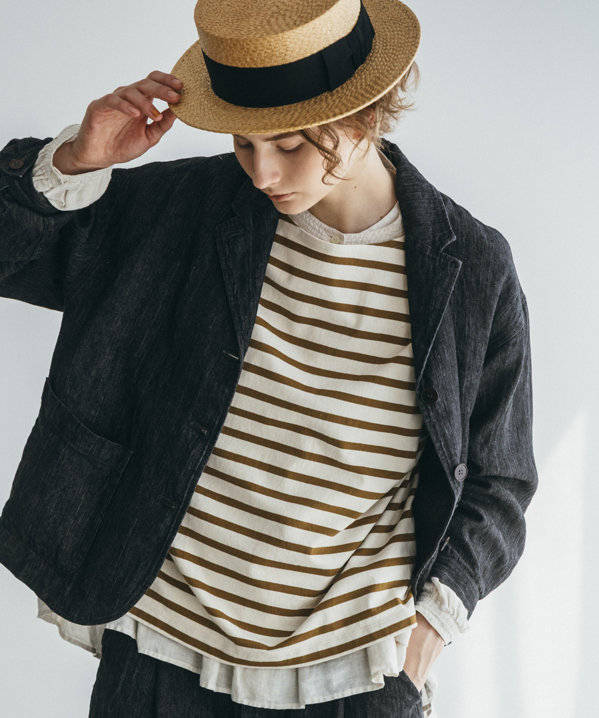 ボーダーボットネックプルオーバー new color｜nest Robe / CONFECT