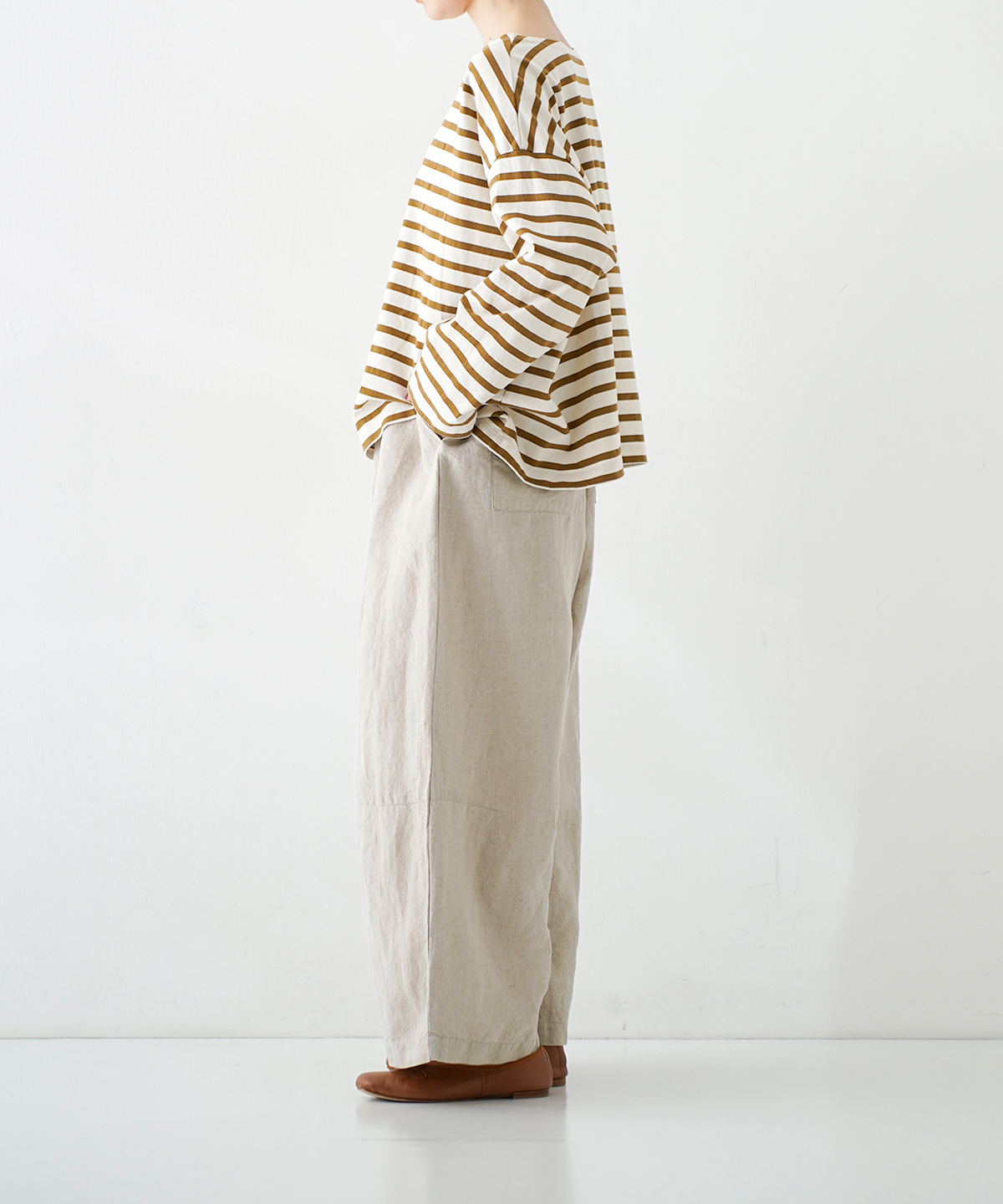 リネンワイドカーヴィーパンツ｜nest Robe / CONFECT ONLINE SHOP
