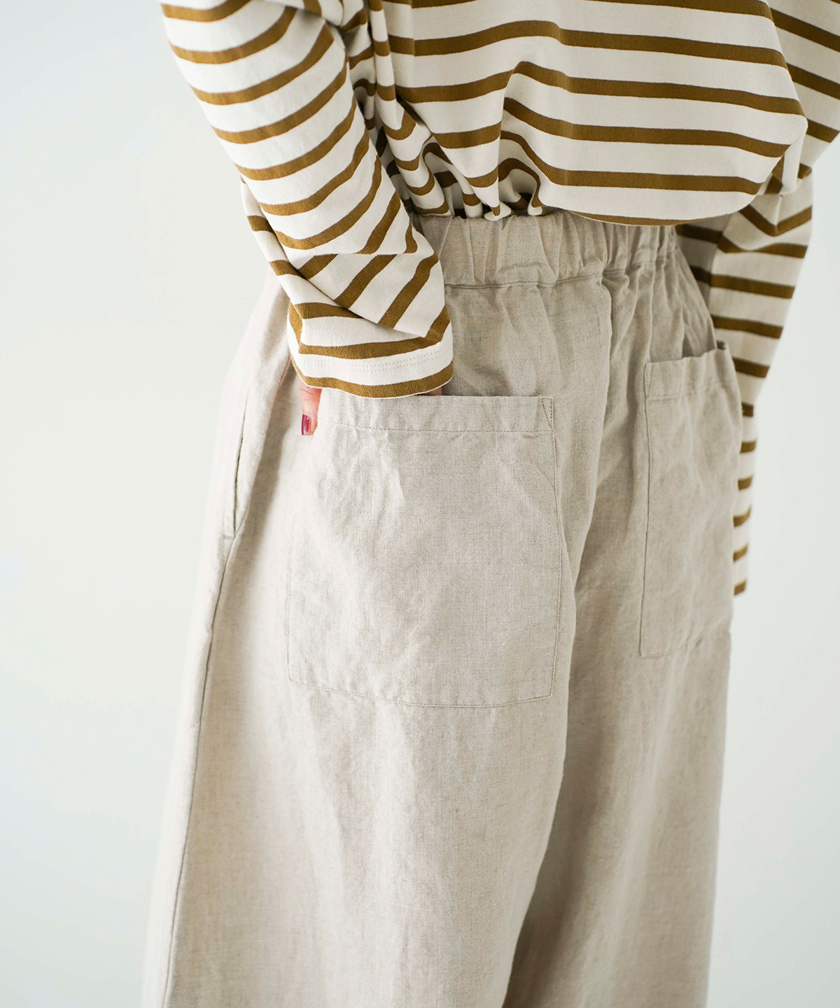 リネンワイドカーヴィーパンツ｜nest Robe / CONFECT ONLINE SHOP