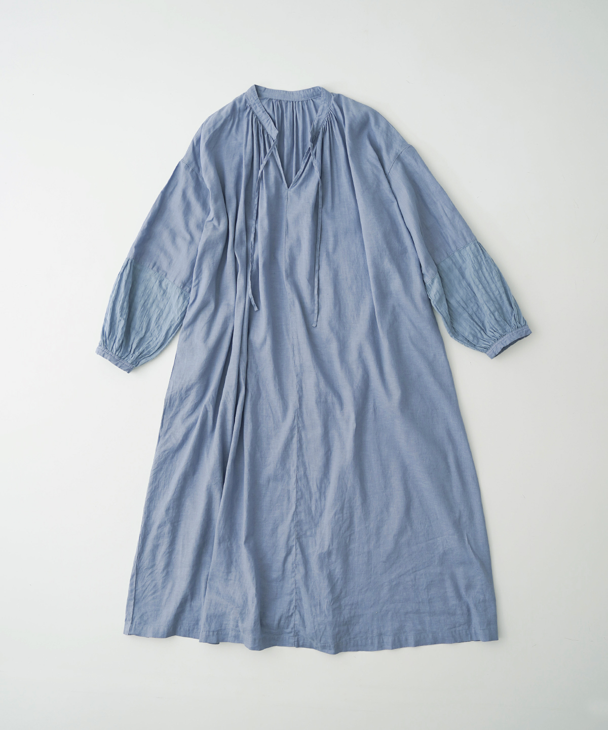 UpcycleLino】切替えスリーブワンピース｜nest Robe / CONFECT