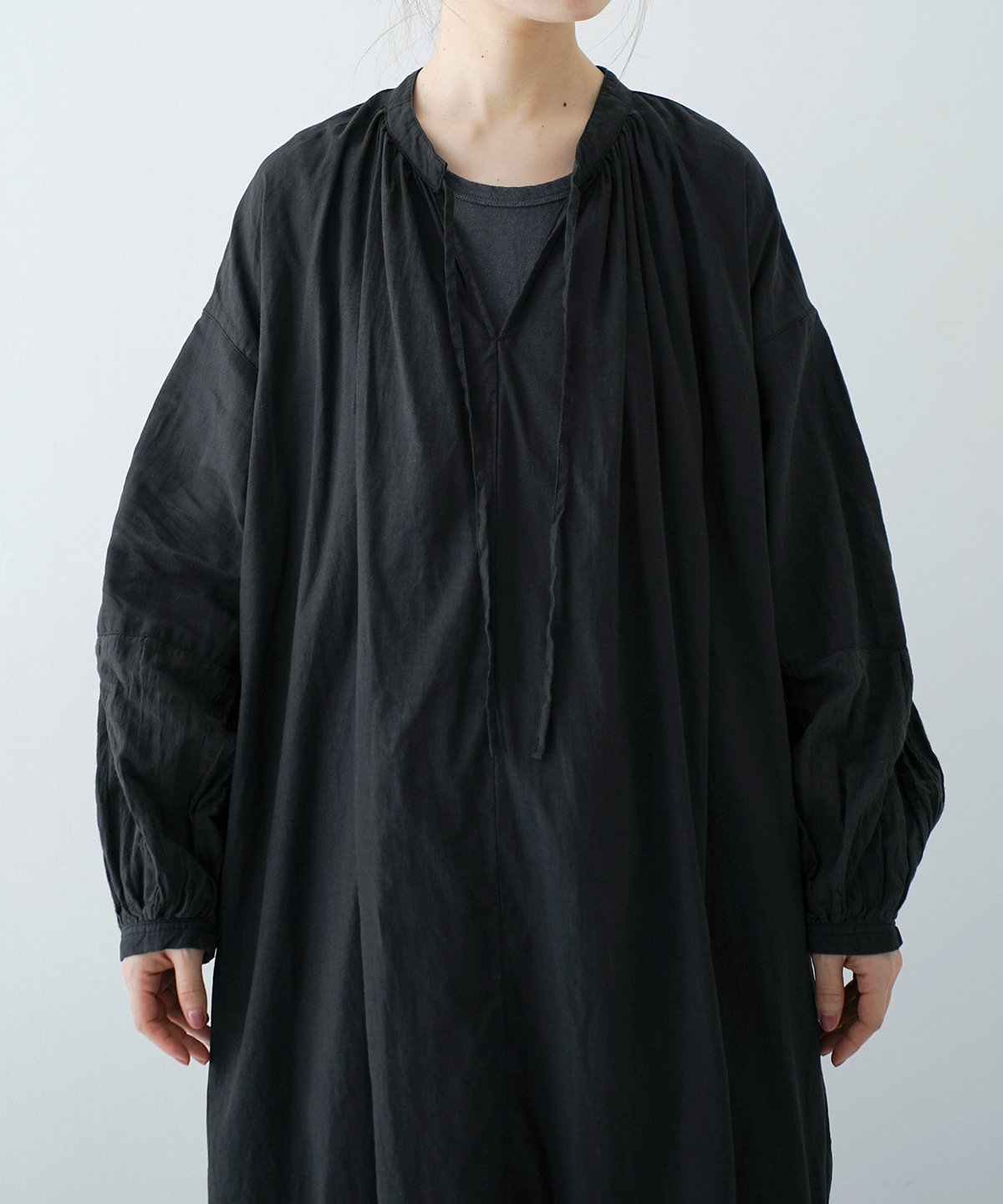 UpcycleLino] 切替えスリーブワンピース｜nest Robe / CONFECT ONLINE SHOP