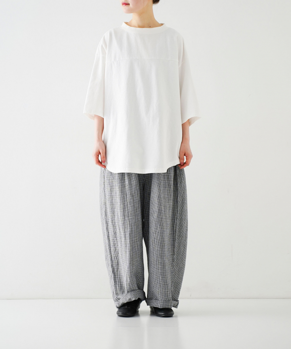 【UpcycleLino】ボトルネックTee