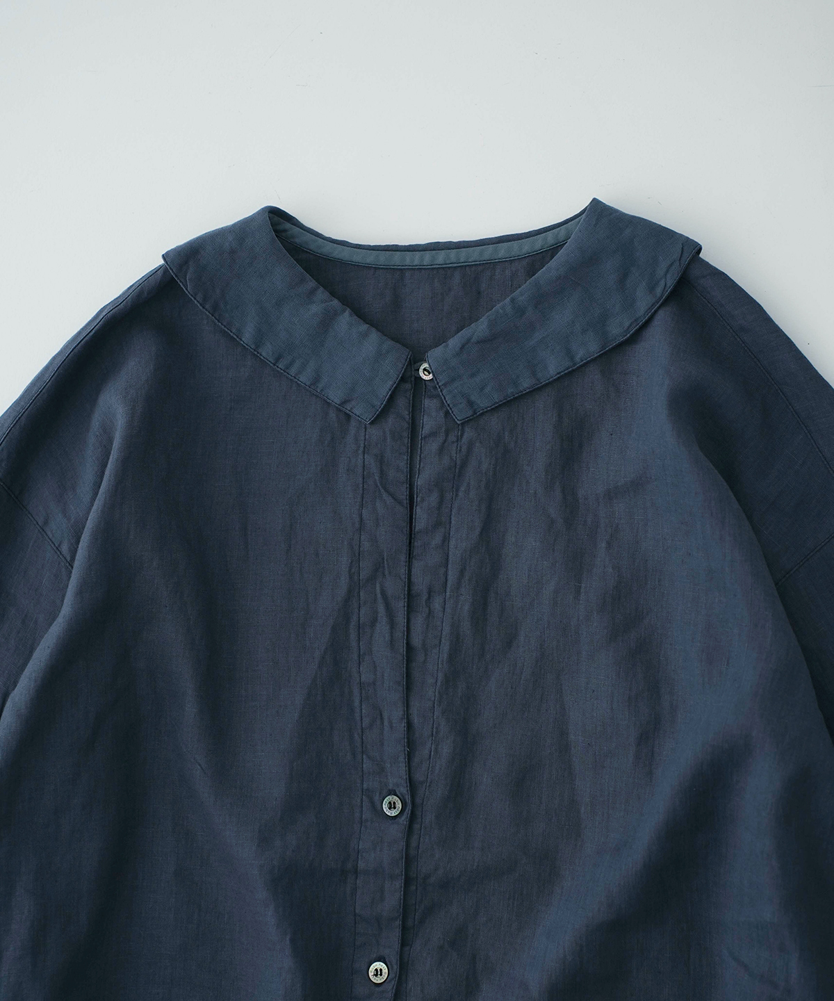 リネンルーズミディカラーシャツ｜nest Robe / CONFECT ONLINE SHOP