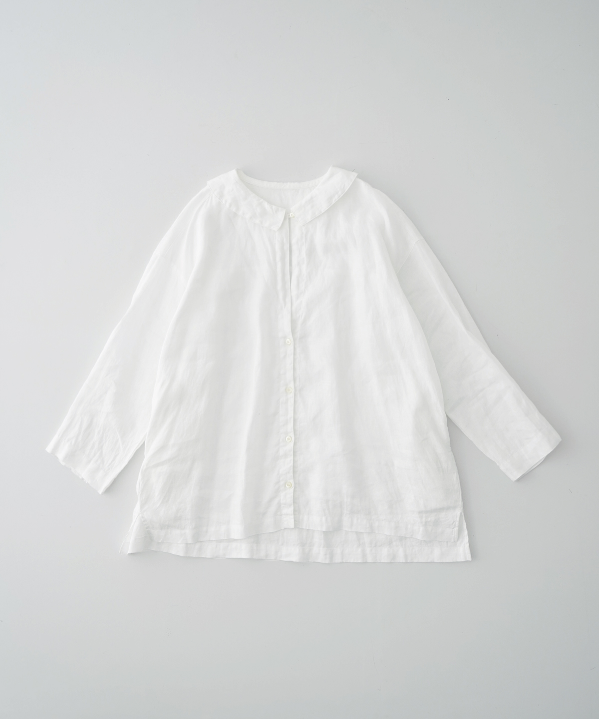 リネンルーズミディカラーシャツ｜nest Robe / CONFECT ONLINE SHOP