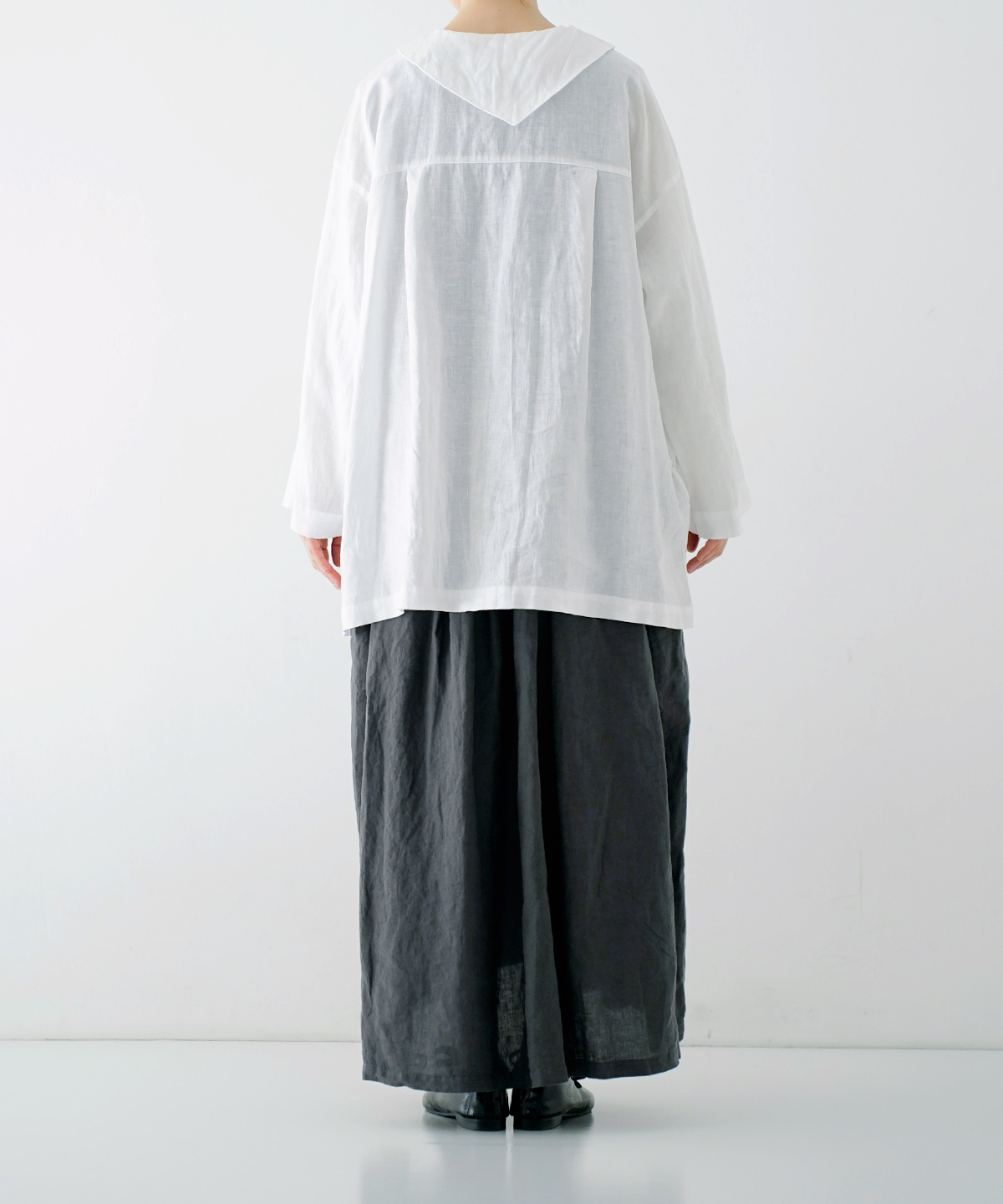 リネンルーズミディカラーシャツ｜nest Robe / CONFECT ONLINE SHOP