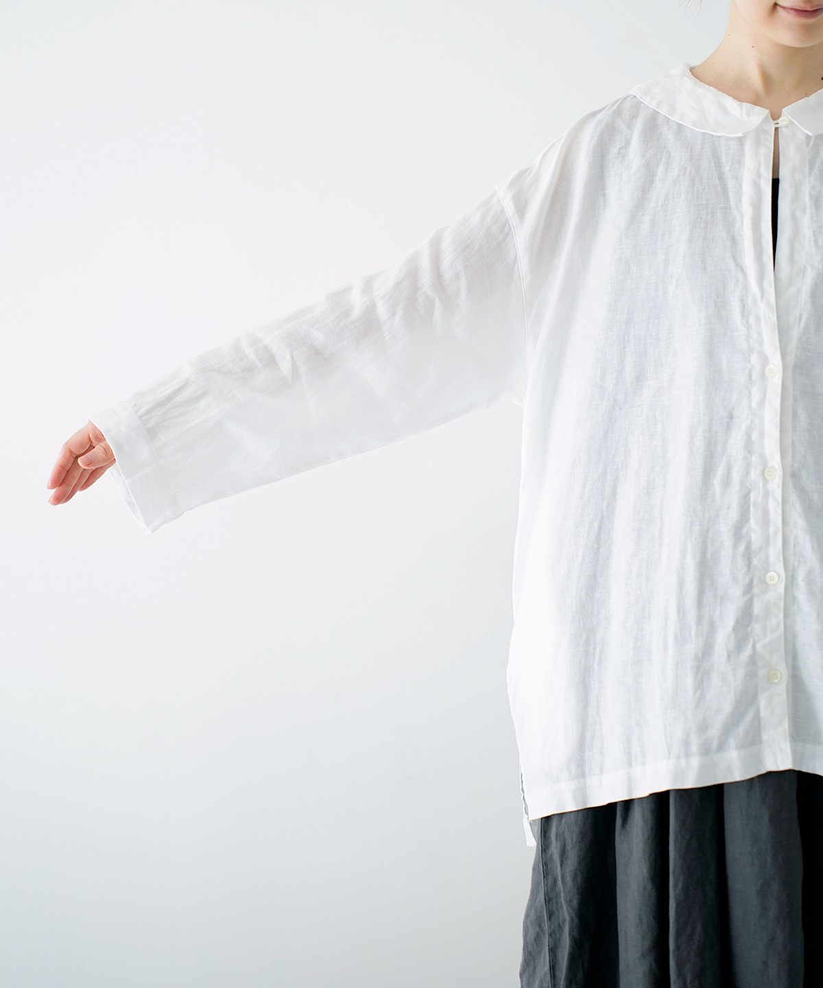 リネンルーズミディカラーシャツ｜nest Robe / CONFECT ONLINE SHOP