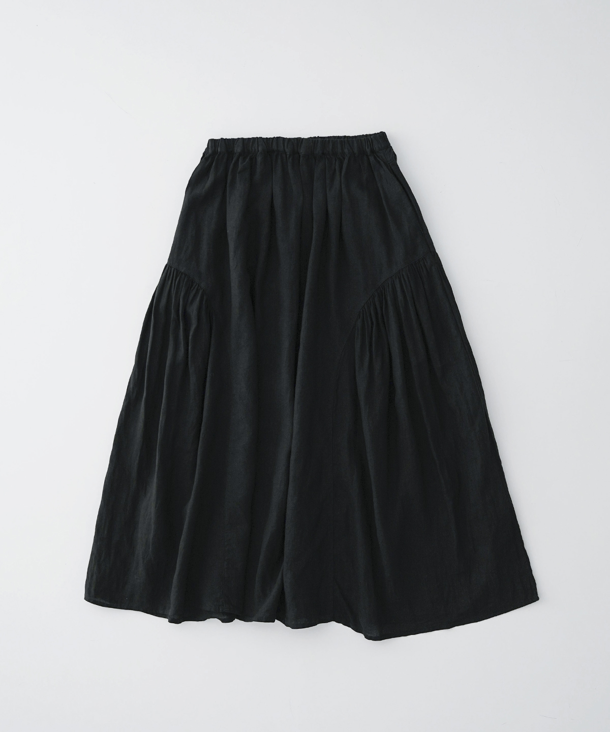 ネストローブ　リネンサイドギャザーマキシスカート リネンサイドギャザーマキシスカート｜nest Robe / CONFECT