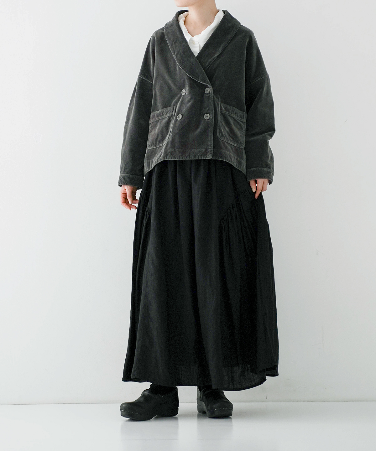 コットンベルベットダブルジャケット｜nest Robe / CONFECT ONLINE SHOP