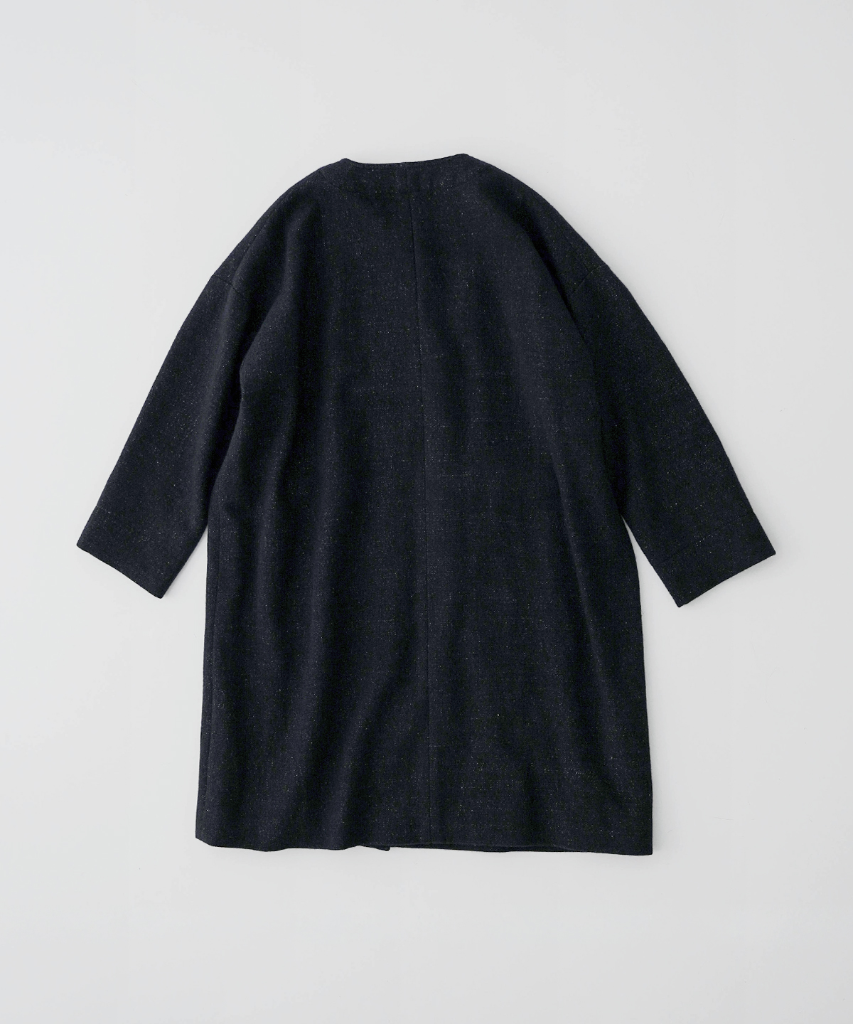 リネンウールツイードノーカラーコート｜nest Robe / CONFECT