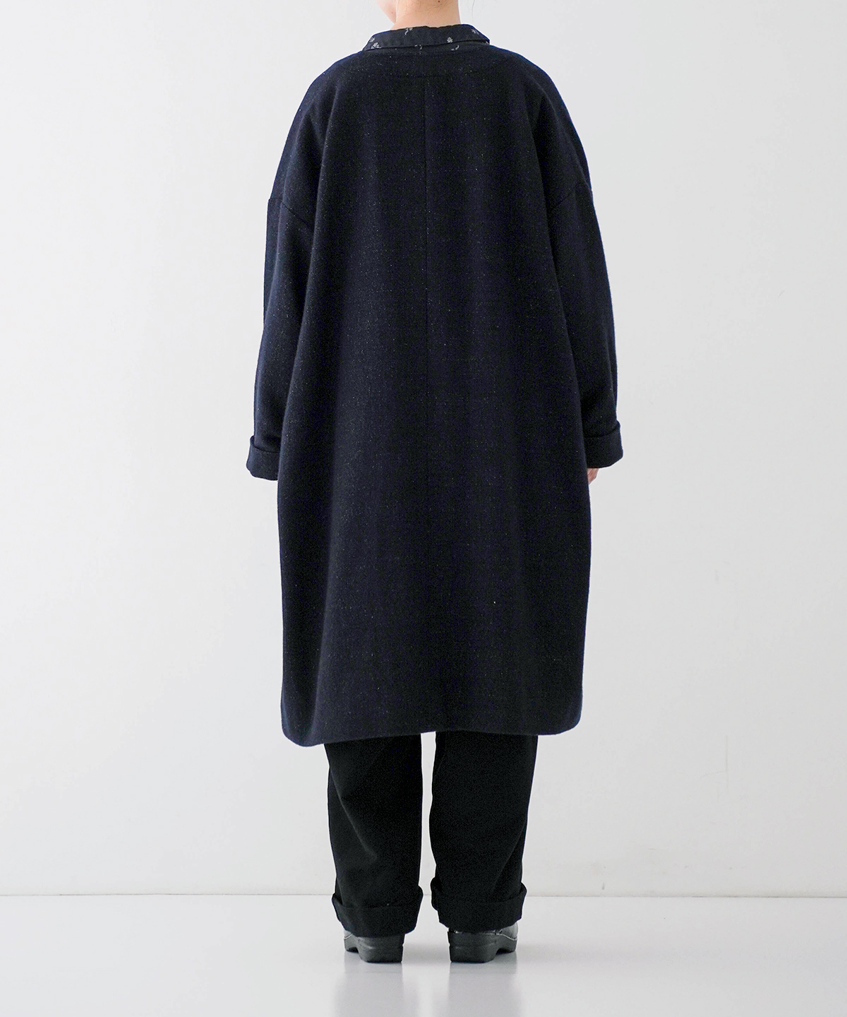 リネンウールツイードノーカラーコート｜nest Robe / CONFECT ONLINE SHOP