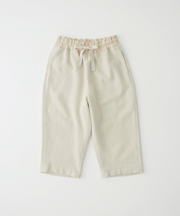 リネンウールツイードドロストパンツ