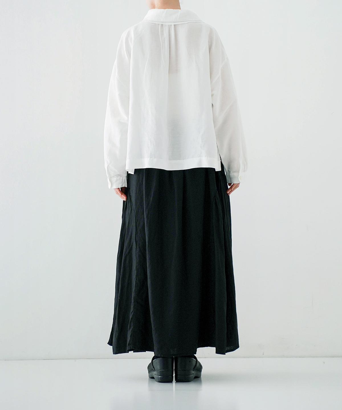 コットンリネンツイルダブルカラーシャツ｜nest Robe / CONFECT ONLINE