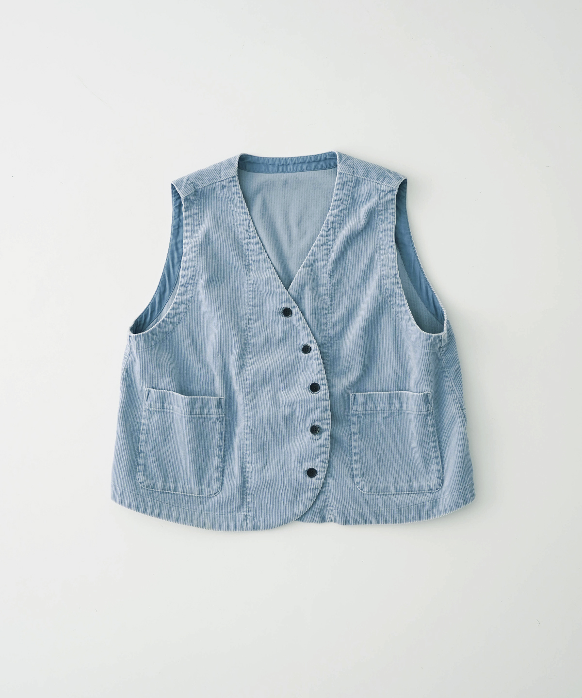 コーデュロイボタンルーズベスト web limited｜nest Robe