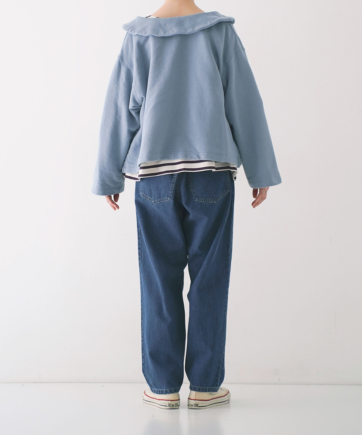 UpcycleLino] 裏毛2wayオフタートルプルオーバー｜nest Robe