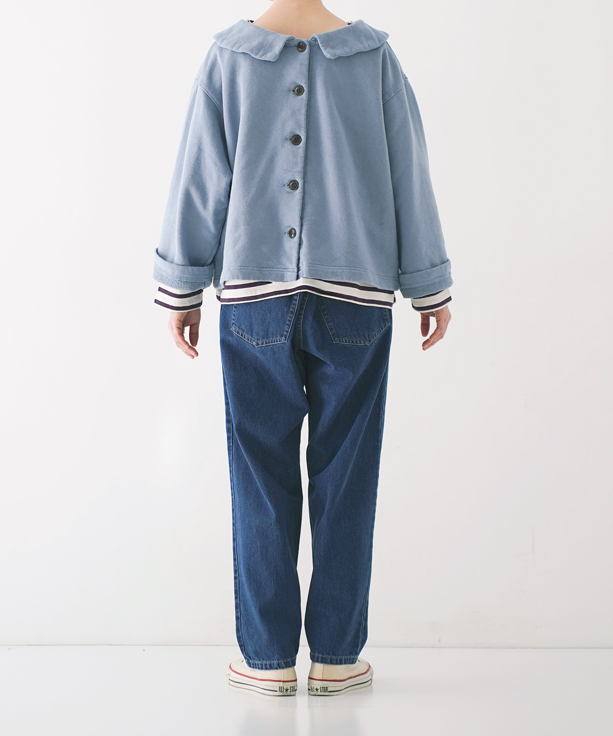 UpcycleLino] 裏毛2wayオフタートルプルオーバー｜nest Robe / CONFECT