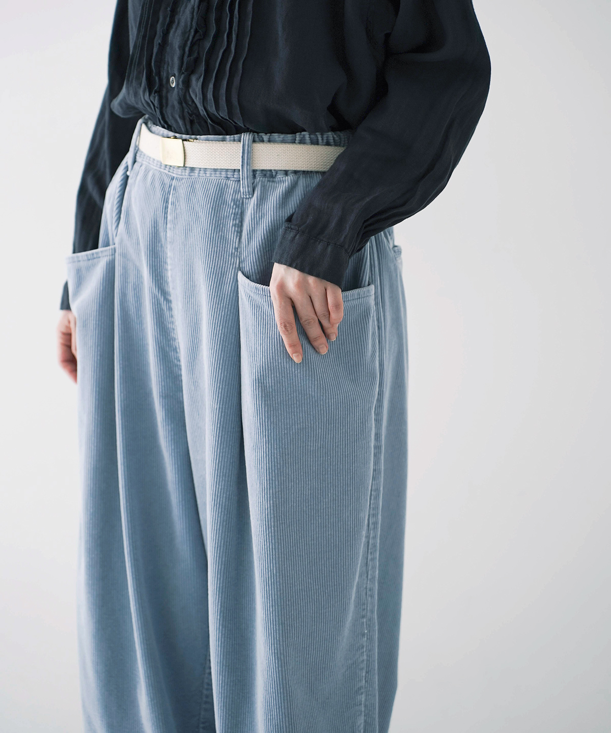 コーデュロイフロントポケットパンツ web limited｜nest Robe