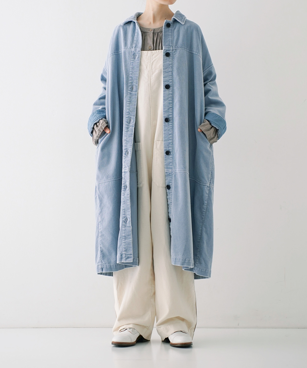 CONFECT コート ヘビーリネンステンカラーコート | コーディネート｜nest Robe