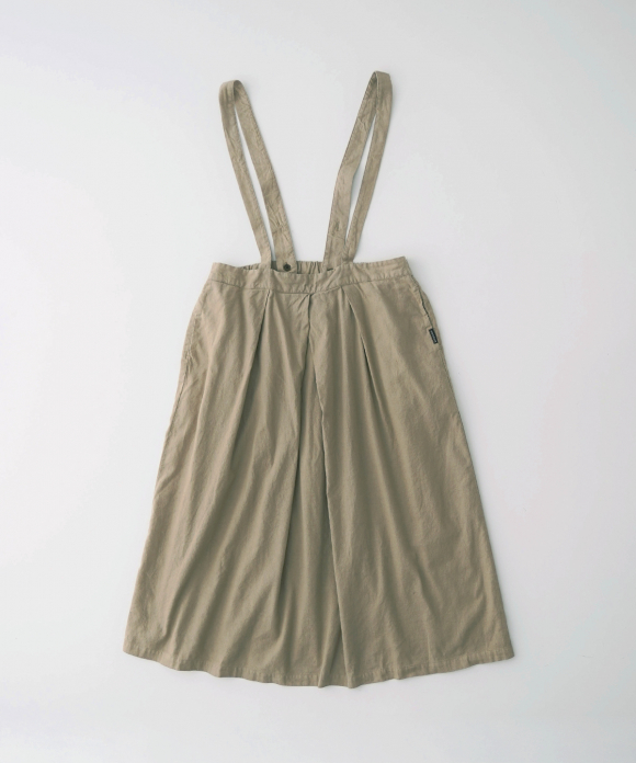 [UpcycleLino] 起毛タック吊りスカート