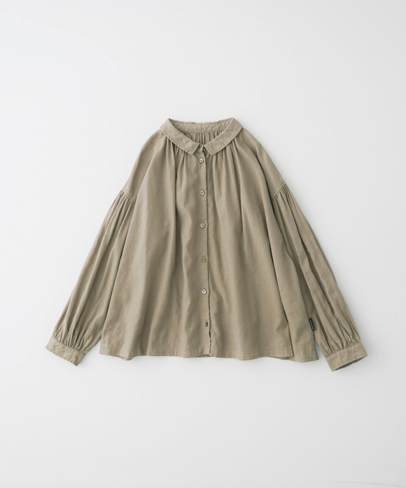 [UpcycleLino] 起毛ギャザーブラウス