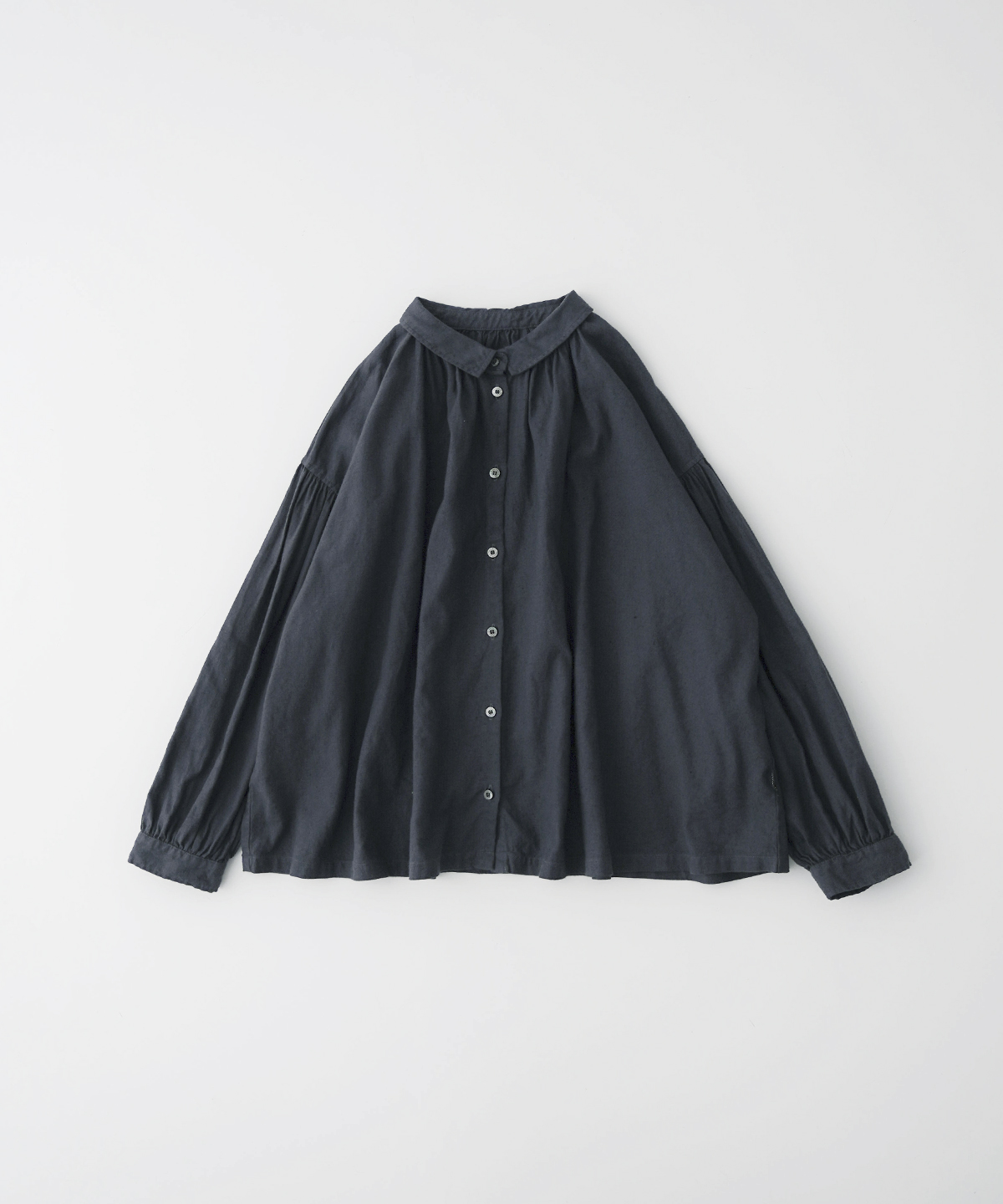 UpcycleLino] 起毛ギャザーブラウス｜nest Robe / CONFECT ONLINE SHOP