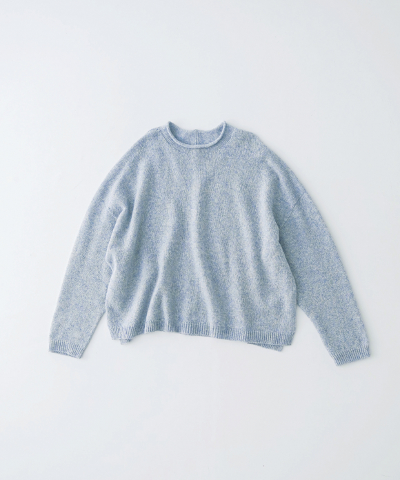 ウールボトルネックプルオーバー