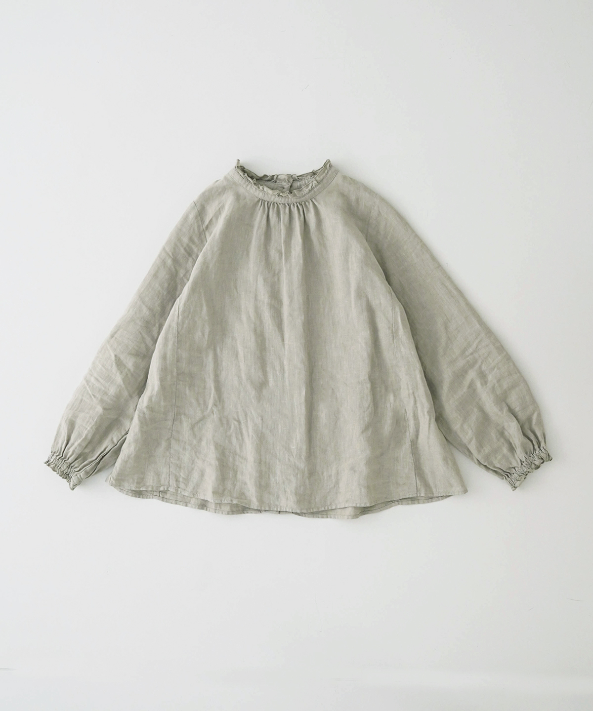 リネンスタンドフリルブラウス｜nest Robe / CONFECT ONLINE SHOP