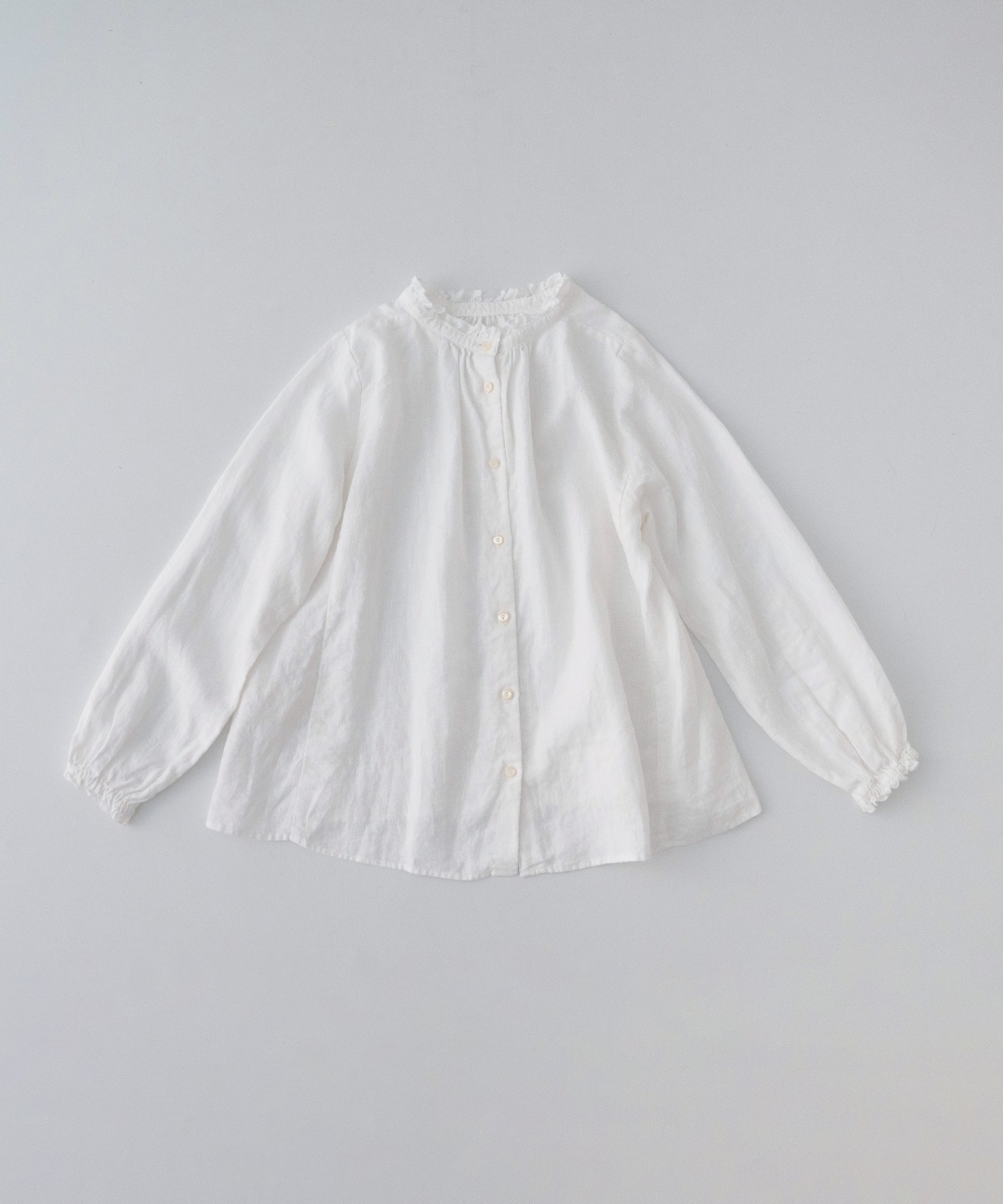 リネンスタンドフリルブラウス｜nest Robe / CONFECT ONLINE SHOP