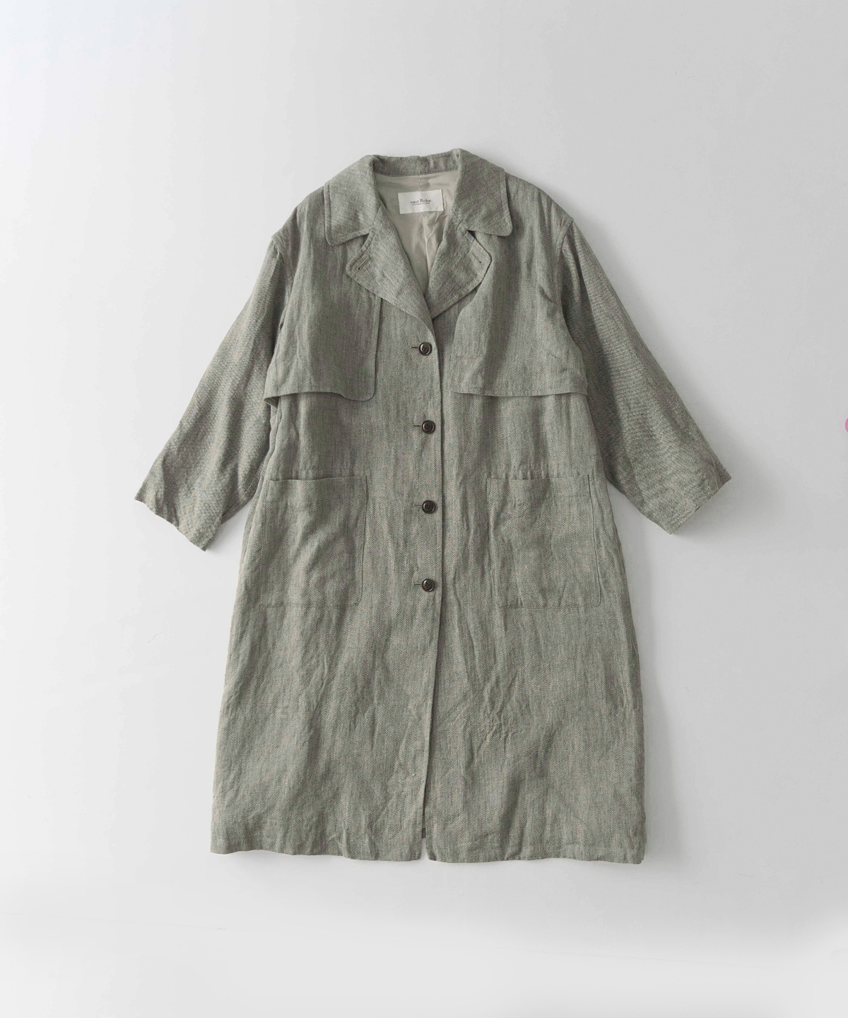 ◎リネンへリンボーントレンチコート｜nest Robe / CONFECT ONLINE SHOP