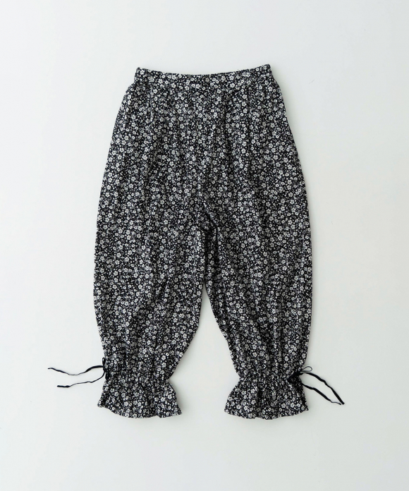 flower pattern リボンパンツ