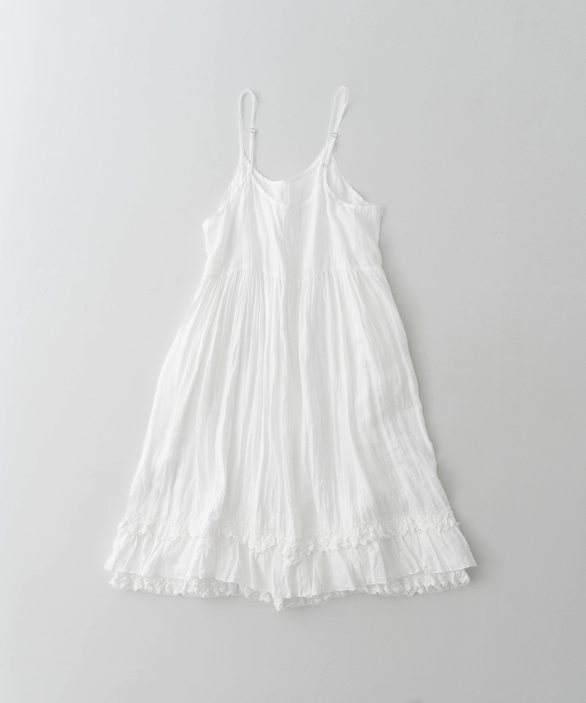 ◎60リネンレースヘムキャミドレス｜nest Robe / CONFECT ONLINE SHOP