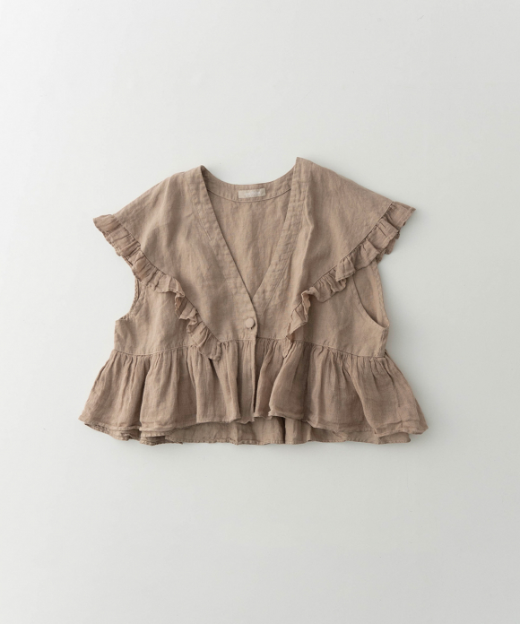 25リネンフリルベスト