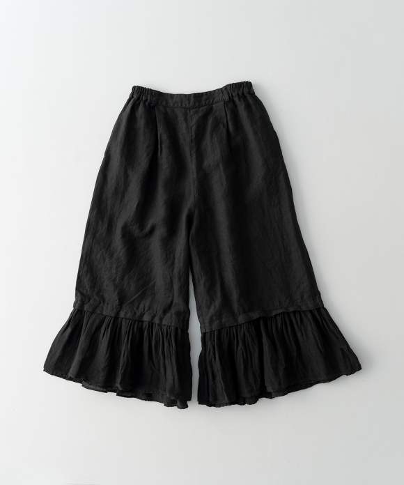 25リネン切替フレアパンツ
