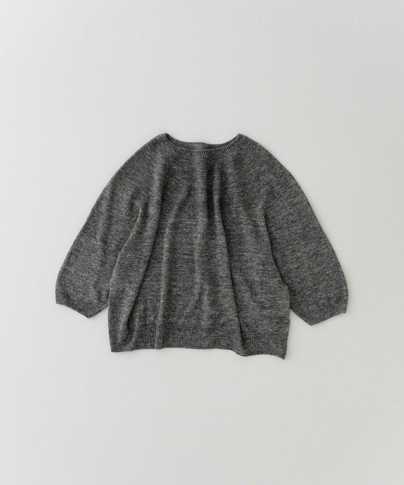 12Gリネン球芯ニットプルオーバー