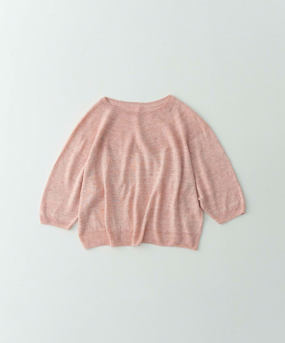 12Gリネン球芯ニットプルオーバー