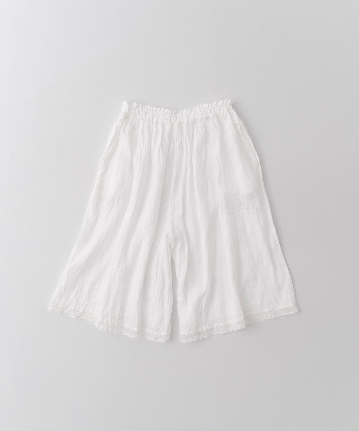60リネンレースギャザーペチパンツ｜nest Robe / CONFECT ONLINE SHOP