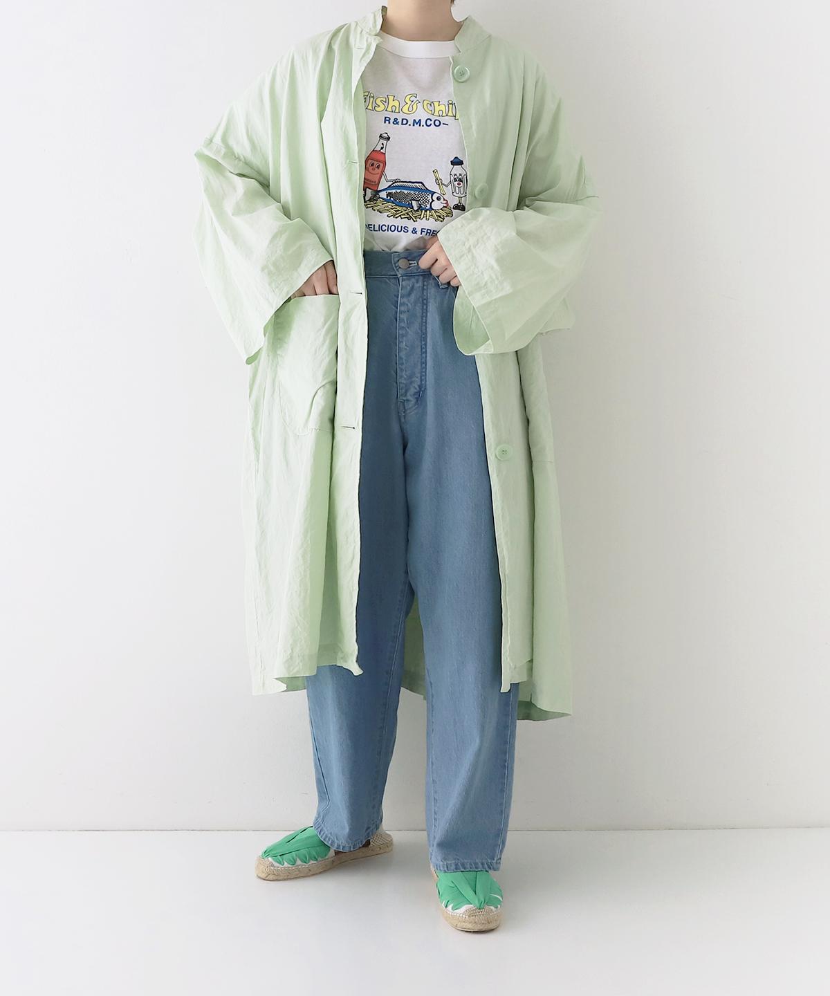 完売】R&D.M.Co- thin cloth big trench coat | www.jarussi.com.br