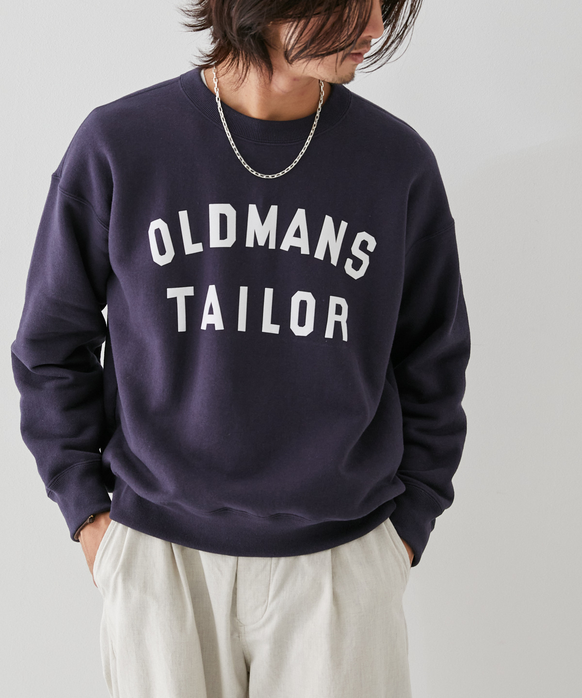 OLDMAN'S TAILOR / OMT PRINT CREW SWEAT｜nest Robe ONLINE SHOP