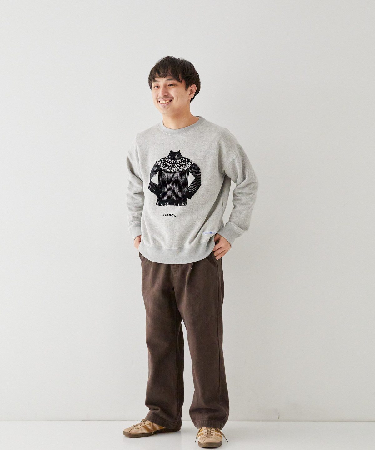 R&D.M.Co- / OMT-RD別注 PRINT CREW SWEAT｜nest Robe ONLINE SHOP