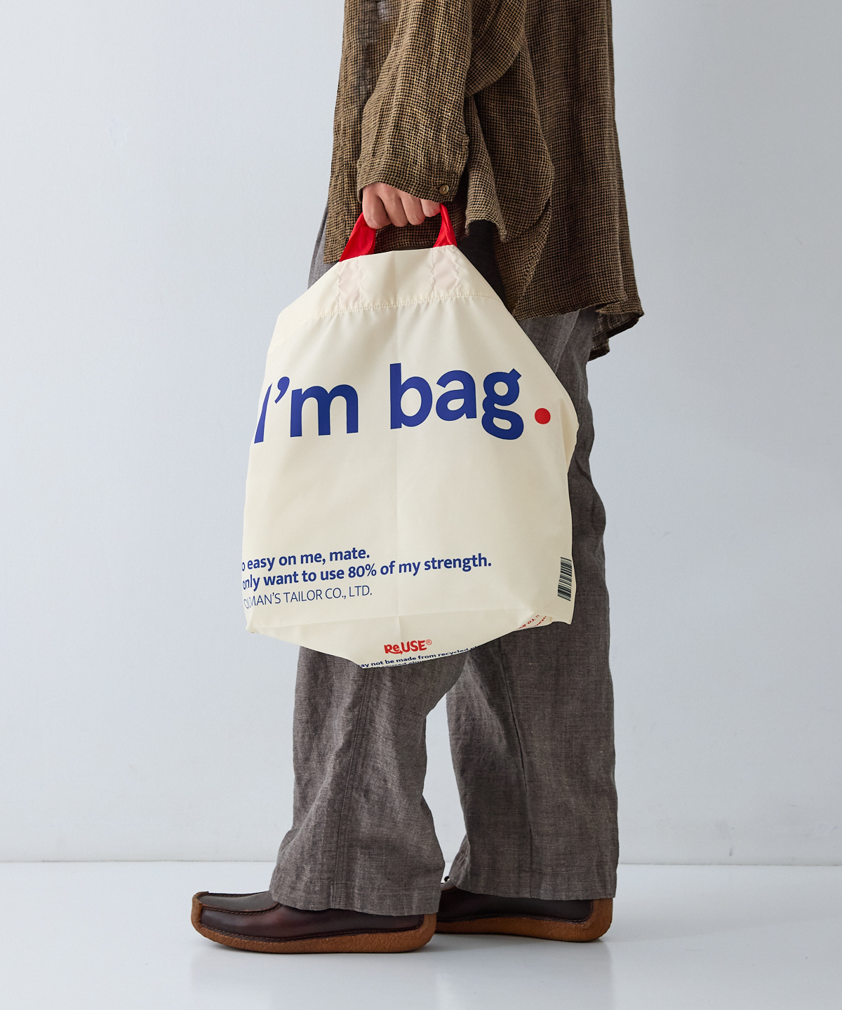 I'm bag. エコバッグ R&D.M.CO. オールドマンズテーラー R&D.M.Co- I'm bagホワイト エコバッグ