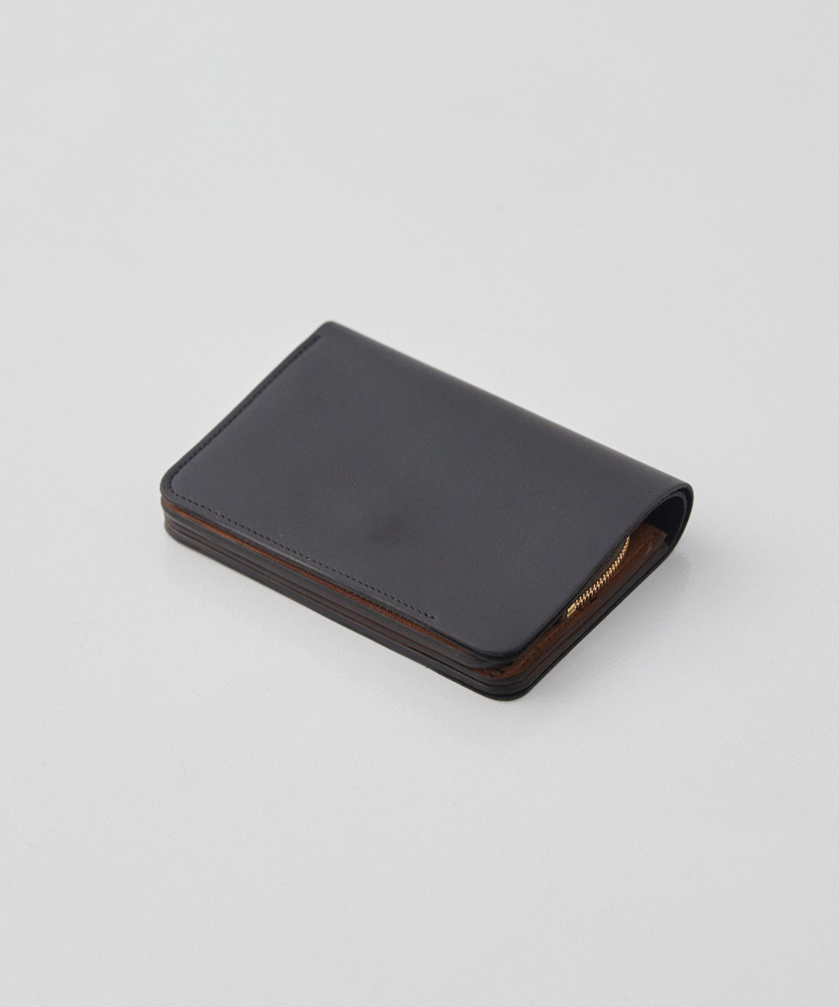 小物forme フォルメ/ Short wallet　Baby carf black