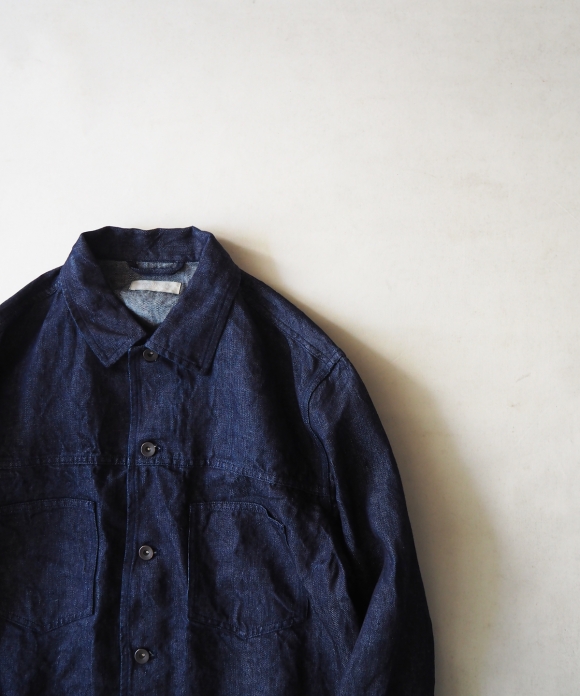 12.5ozリネンデニムGジャン|nest Robe ONLINE SHOP