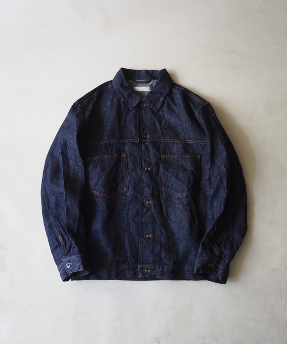 12.5ozリネンデニムGジャン|nest Robe ONLINE SHOP