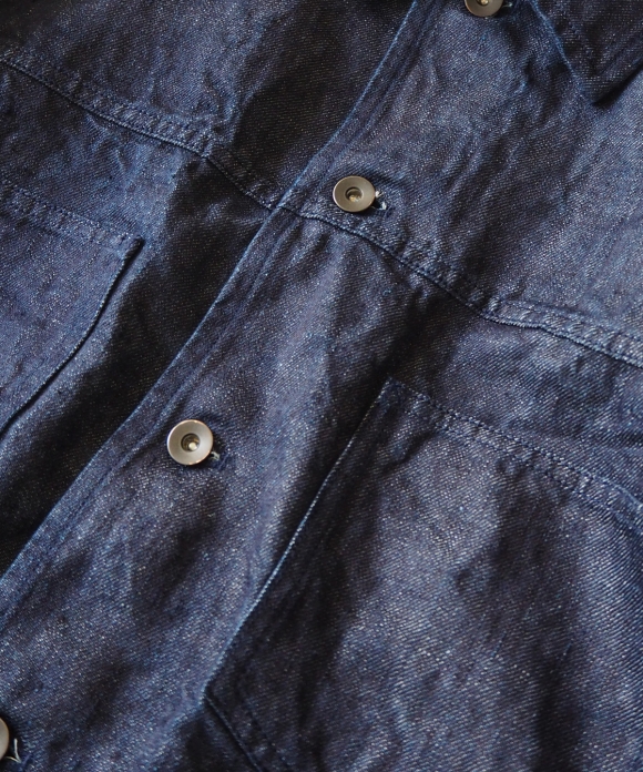 12.5ozリネンデニムGジャン|nest Robe ONLINE SHOP