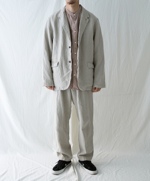 インターライニングリネンテーパードトラウザー|nest Robe ONLINE SHOP