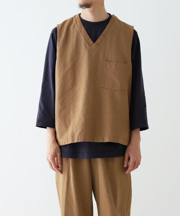 完成品 nest Robe CONFECT リネンクルーネックベスト | kinderpartys.at