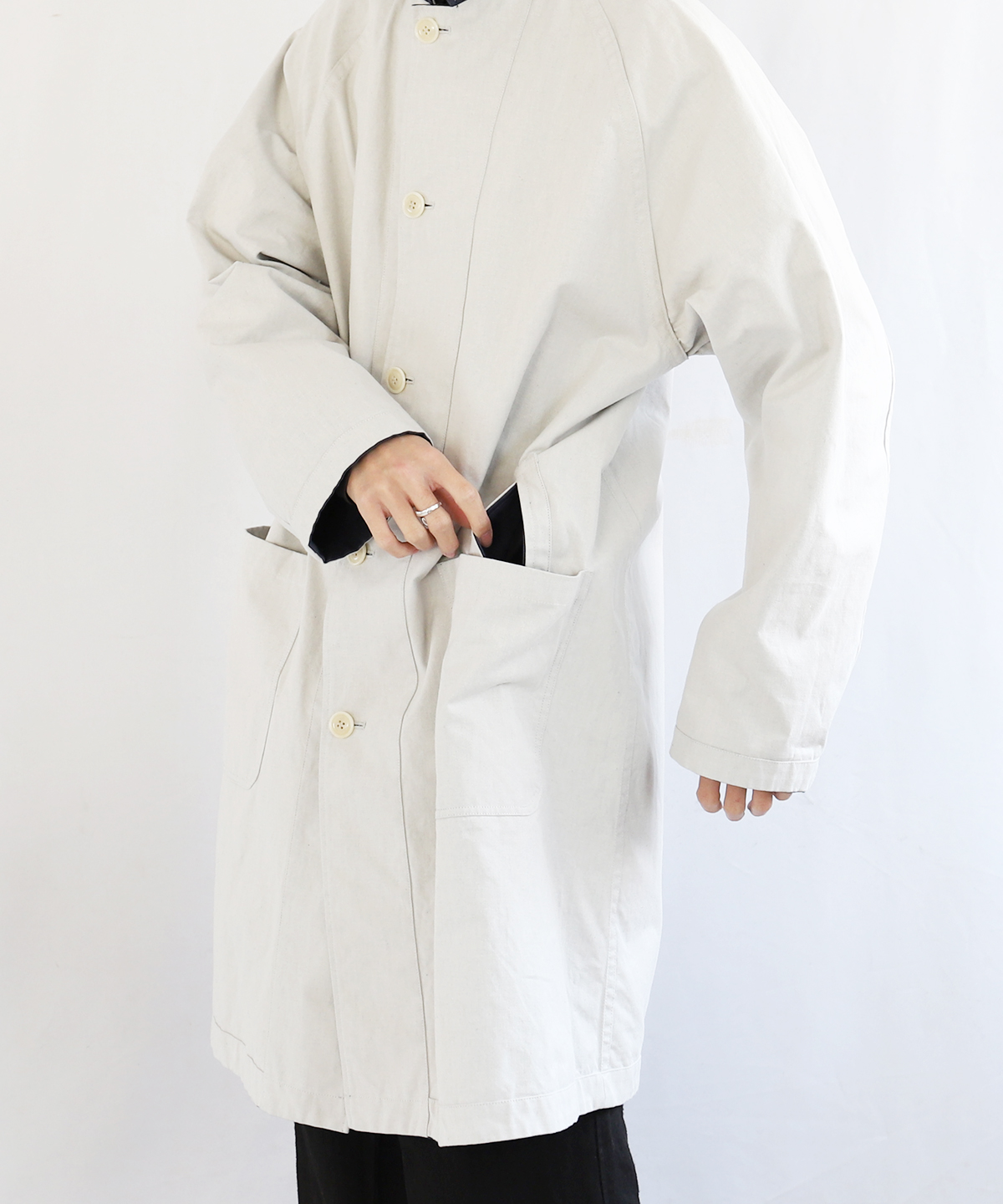 リバーシブルオックス ステンカラーコート｜nest Robe ONLINE SHOP