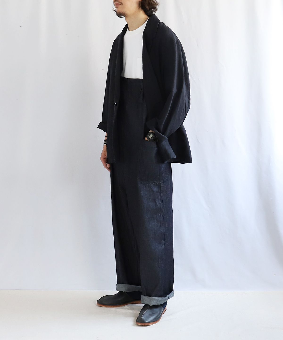 C/Lデニム サルベージ オーバーオール｜nest Robe ONLINE SHOP