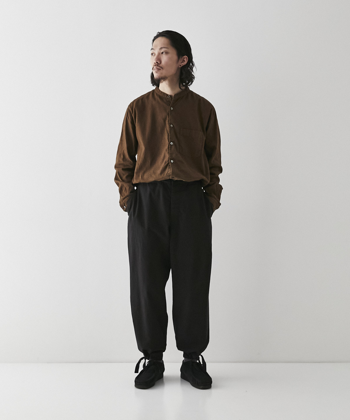 コットンシルクネップ オーバーパンツ｜nest Robe ONLINE SHOP