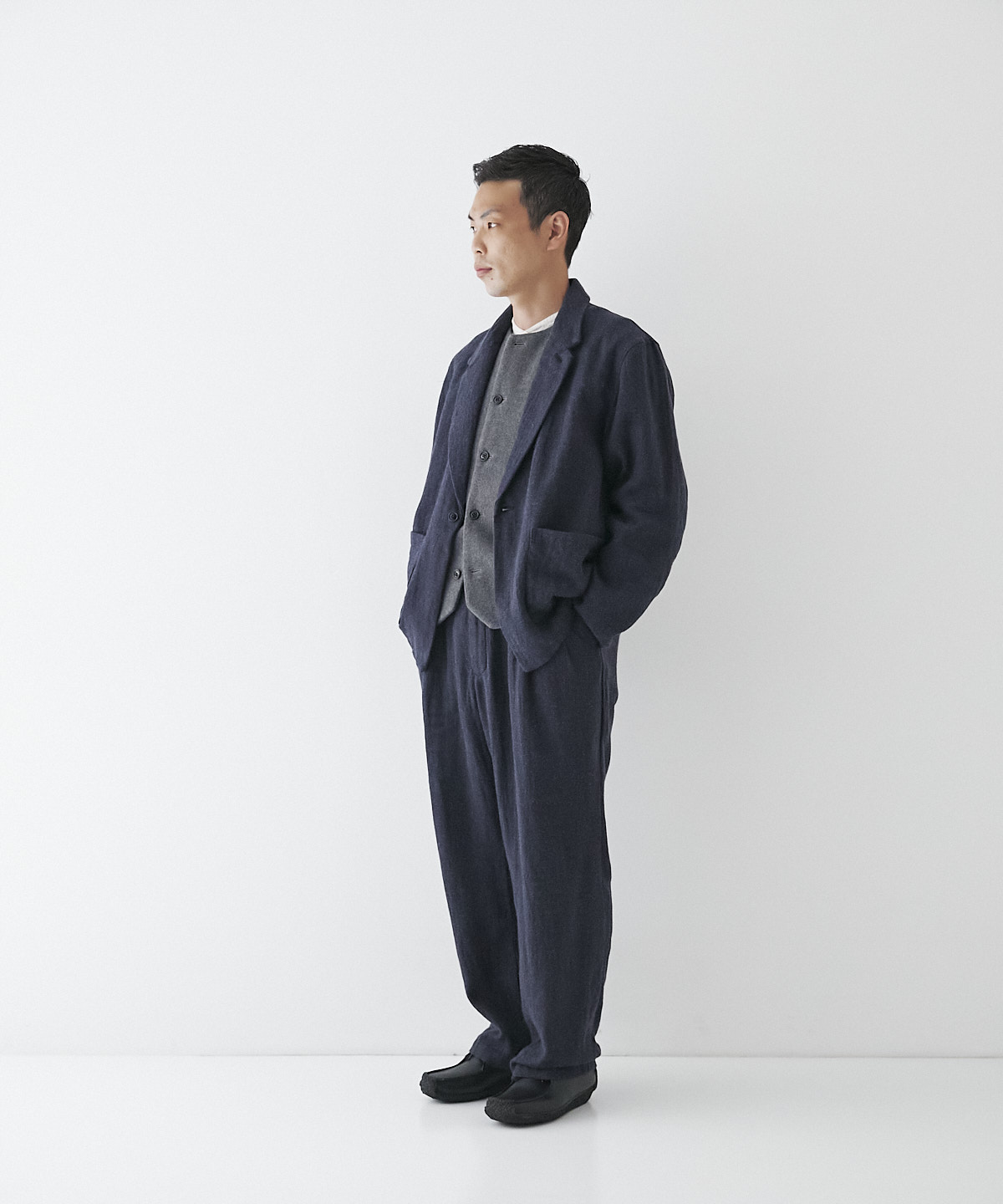 リネンウールビエラ イージージャケット｜nest Robe ONLINE SHOP